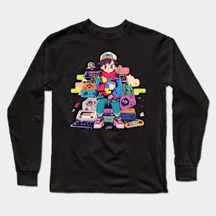 The Child of Pixelated Past Long Sleeve T-Shirt